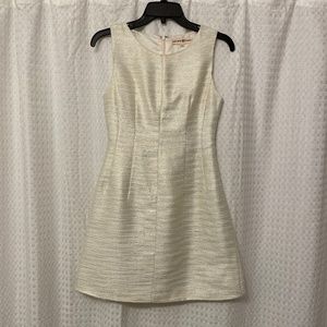Altar'd State Cream, Gold, Silver A-Line Dress XS